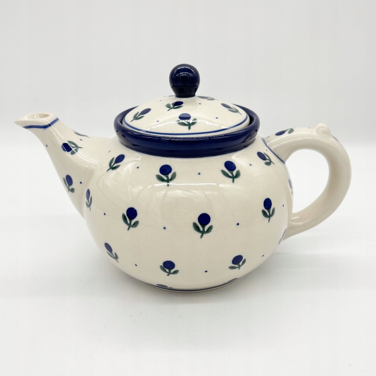 Bolesławiec Keramiek Theepot met Zeef - Handgeschilderd, 1e Keus