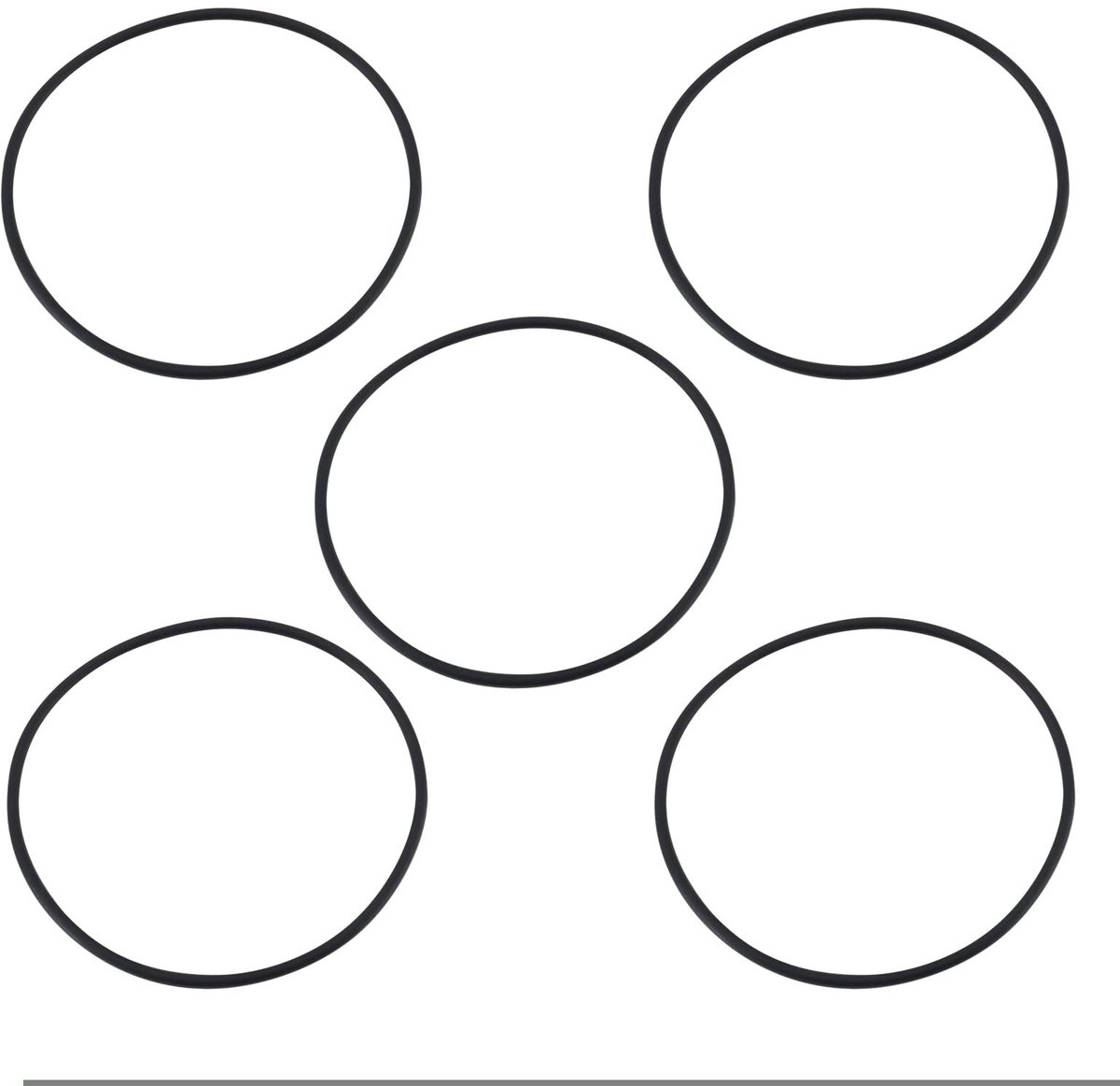 ZEYNOMAX- O-ring 5 Stuks - Afdichtingsringen - Buitendiameter 105 mm - Binnendiameter 98 mm - Dikte 3,5 mm - Compatibel met Pentek Behuizingen - Afdichtingsring