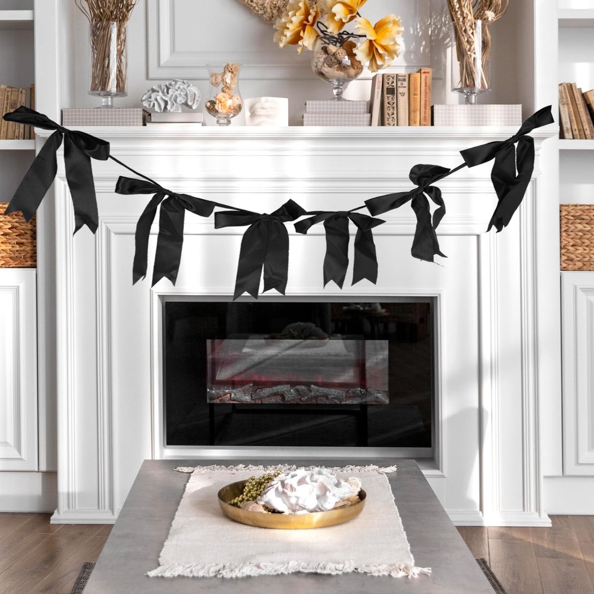 ZEYNOMAX- Strikkendecoratie 2-strengs - Zwarte Strikken - Polyester - Feestdecoratie - Verjaardagsdecoraties - Elegant Design