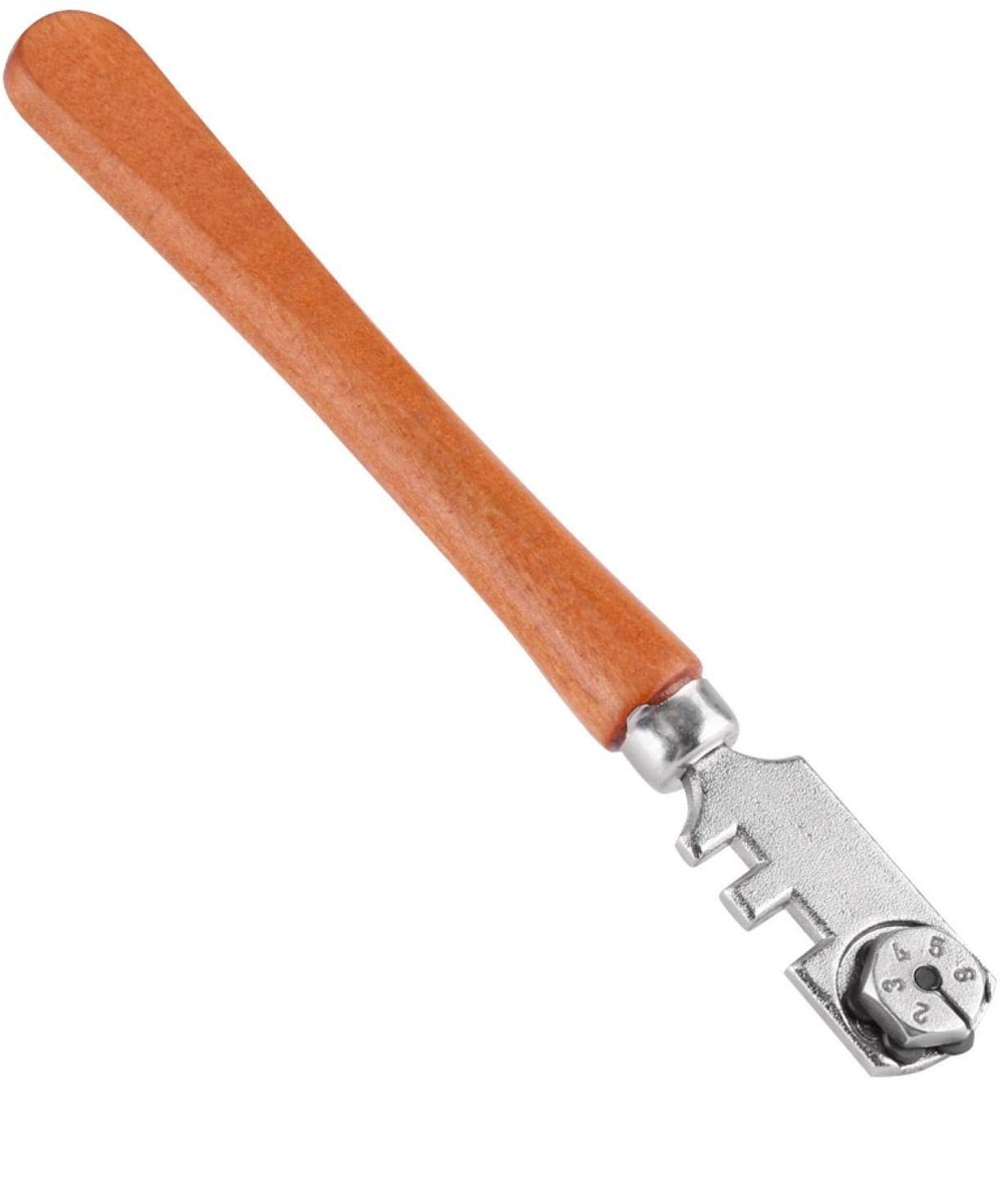 ZEYNOMAX- Glassnijder Professioneel 130 mm - Snijdikte 4-10 mm - 6-weg Snijwiel - Ideaal voor Flessen/Spiegels - Metaallegering Bindmiddel - Sinteren Productieproces - Glasbewerking