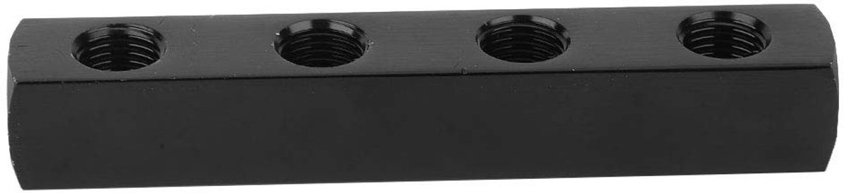 ZEYNOMAX- Luchtslang Spruitstuk Aluminium - 1/4 Inch BSPP Draad - 3/4-Weg Optioneel - Corrosiebestendig - Lichtgewicht en Flexibel - Pneumatisch Spruitstuk