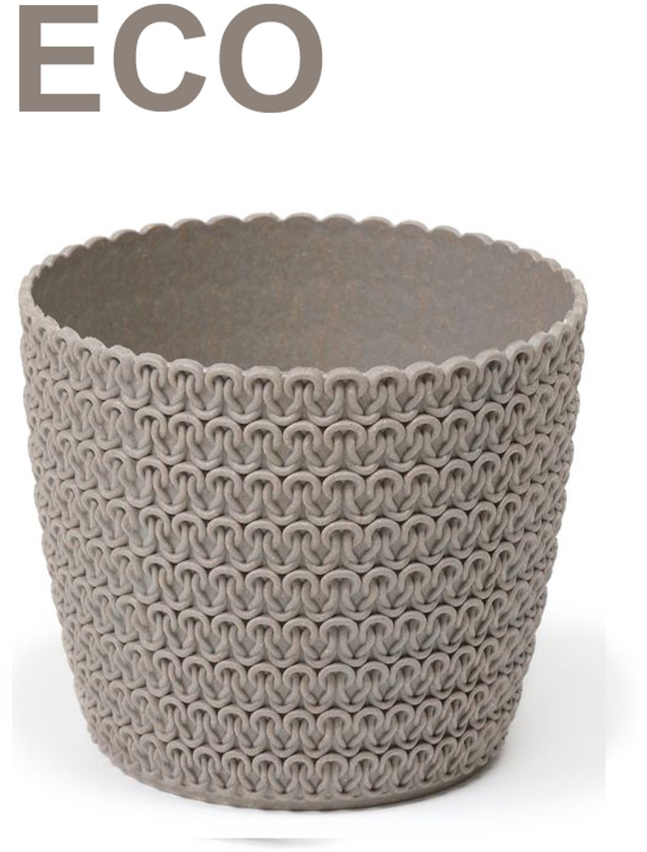 Lamela Magnolia Jersey ECO Pot - Grijs, Ø16cm x H14cm