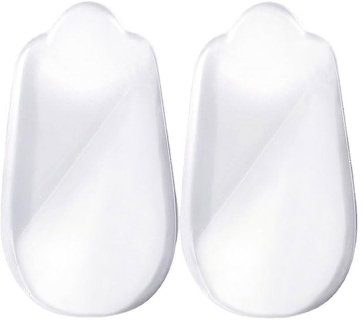 Dailygoods- Hielkussentjes Schokabsorberend - Siliconen - Transparant - 4 Stuks - Geschikt voor Schoenmaat 38-45 - Duurzaam en Elastisch - Hielpads