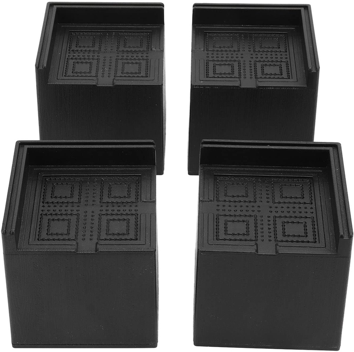 Dailygoods- Meubelverhogers 4 Stuks - Duurzaam - Antislip - Verhoogt opslagruimte - Robuuste houder - Tot 1000 kg belastbaar - Bedverhoger