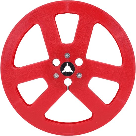 Lege Tapespoel - Opname Haspel - Analoge Opname - Verbeterde Integriteit - 7 Inch Diameter - Rood — afbeelding 4