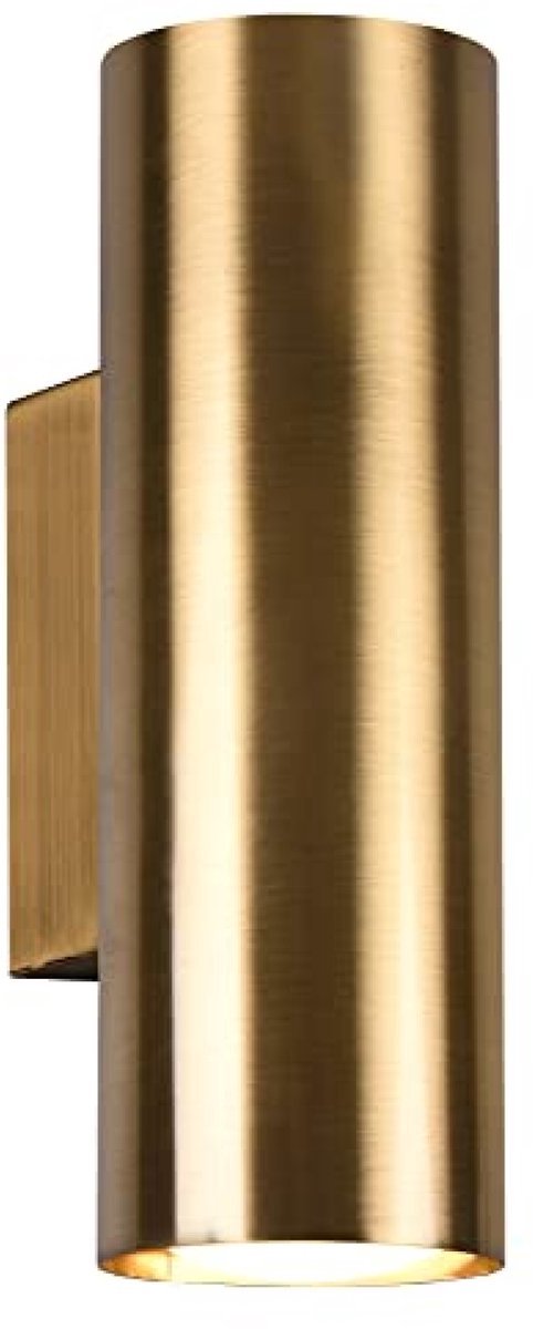 Maison Elara Wandlamp 2xGU10, oud messing, licht omhoog en omlaag, IP20