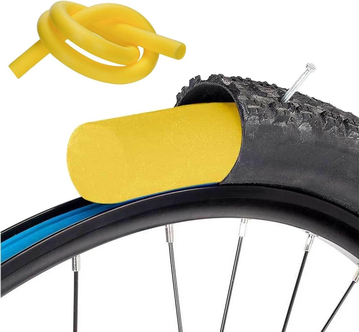 Binnenband Fiets - Fietsband Vervanging - Veilig Fietsen - Lekbestendige Schuimstructuur - 26 inch - Zwart