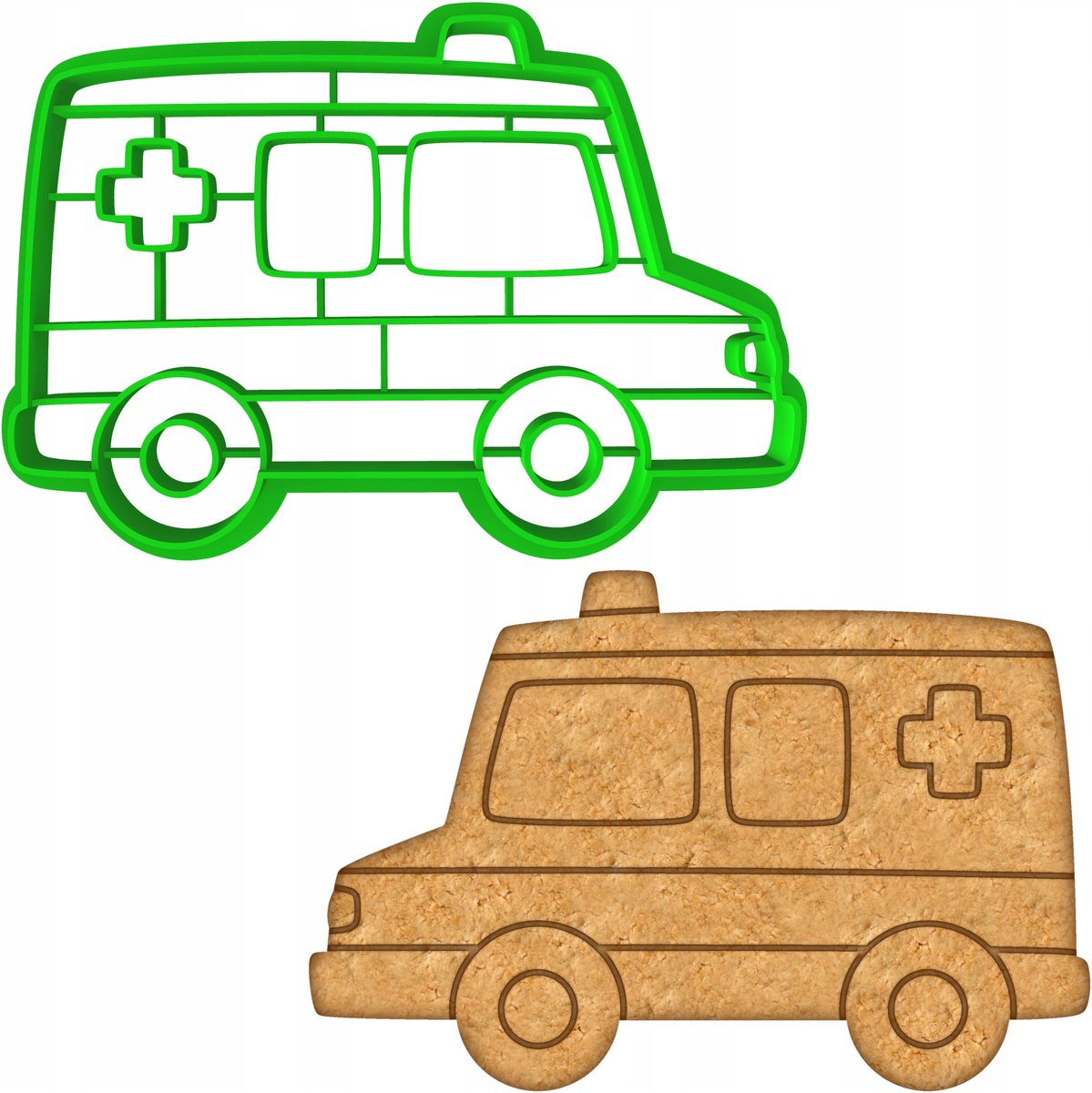 Koekjesvorm Ambulance - Koekjesvorm voor Koekjes en Peperkoek