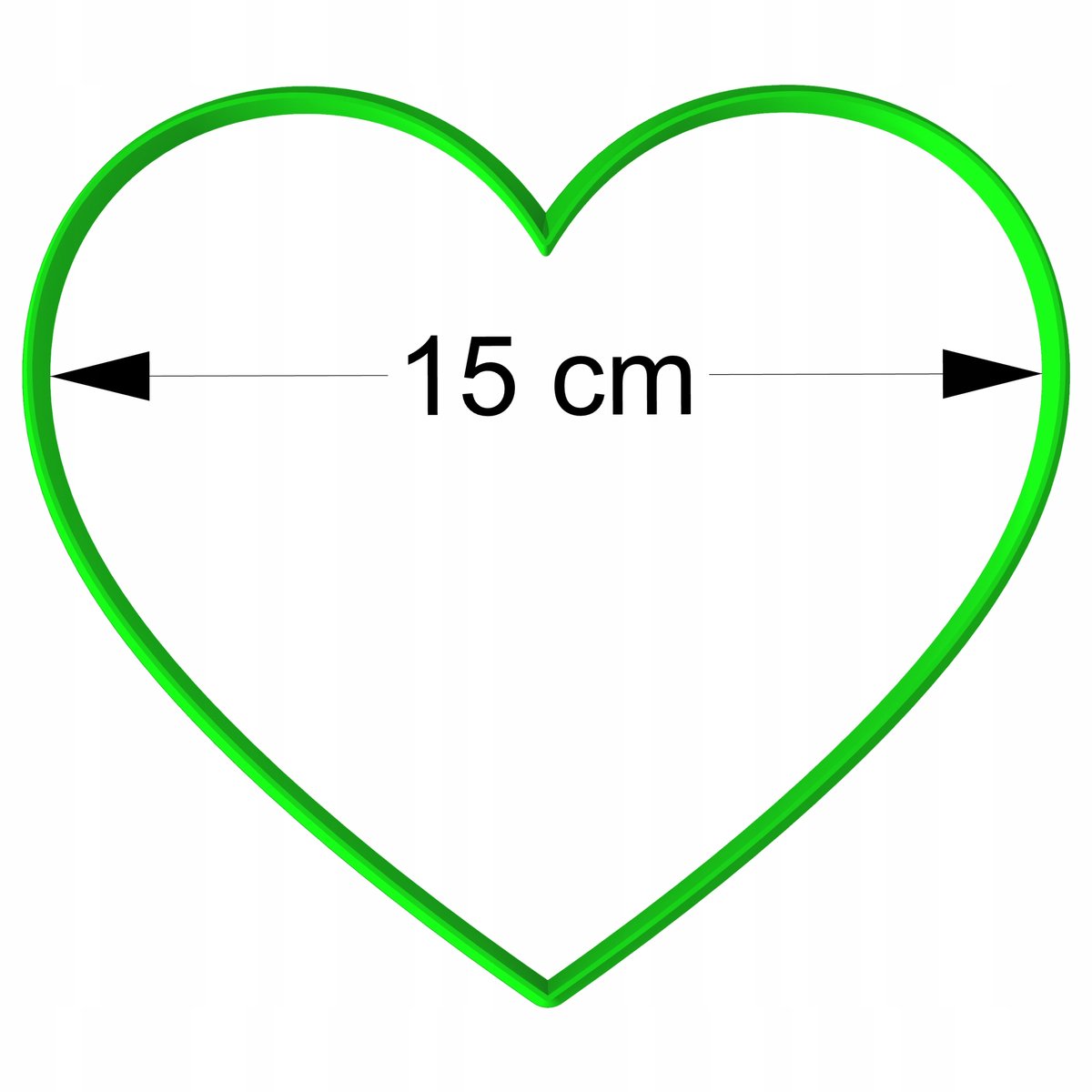 Taartvorm Hart XXL 15cm - Valentijnsdag, Opa & Oma
