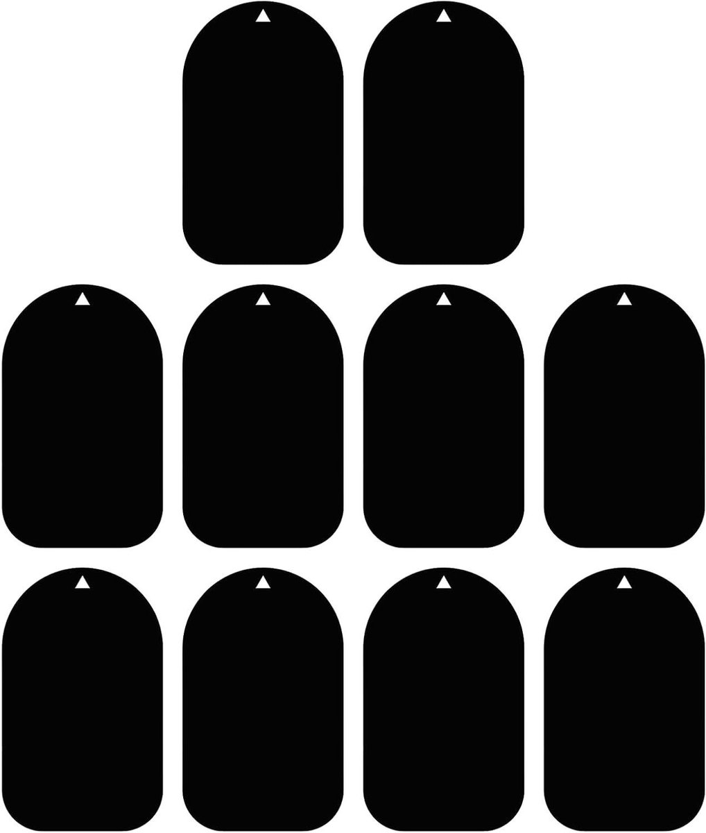 Ventiel Stickers - Reparatieset Wiel - Fietsband Repareren - Sterke Lijm - 10 Stuks - Zwart