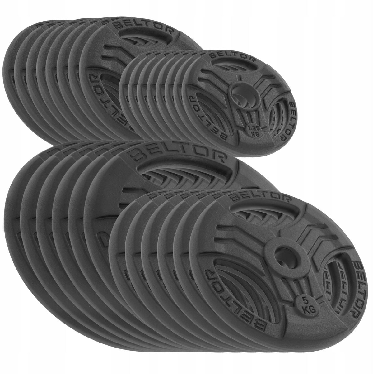 Beltor FastGrip 120kg Gietijzeren Halterset met 51,5mm opening