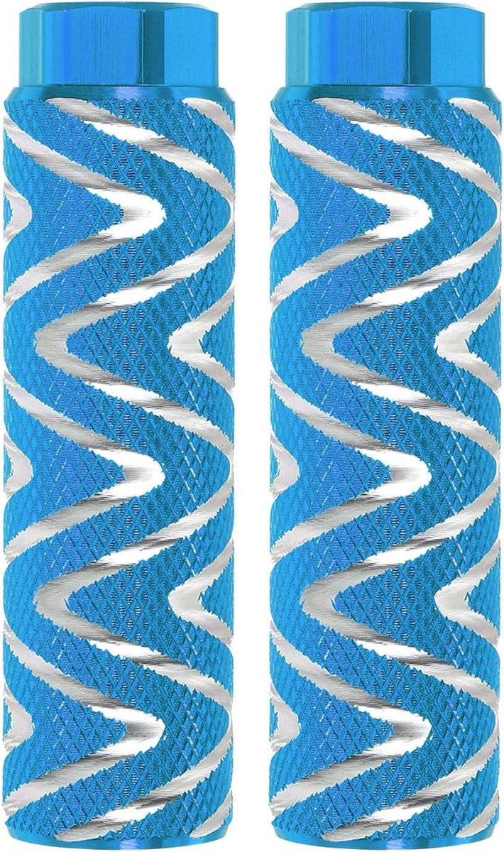 Fietspennen - Voetsteunen - Extra Grip - Aluminiumlegering - 9mm As - Lichtblauw