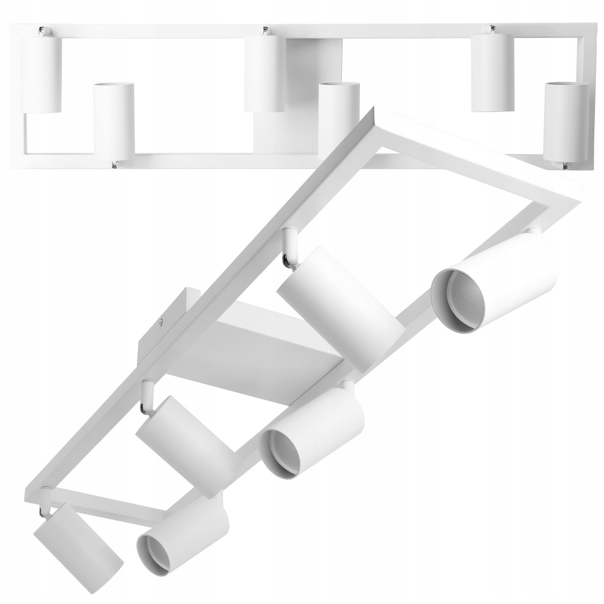 Moderne plafondlamp LED GU10 6 spots verstelbaar met aluminium