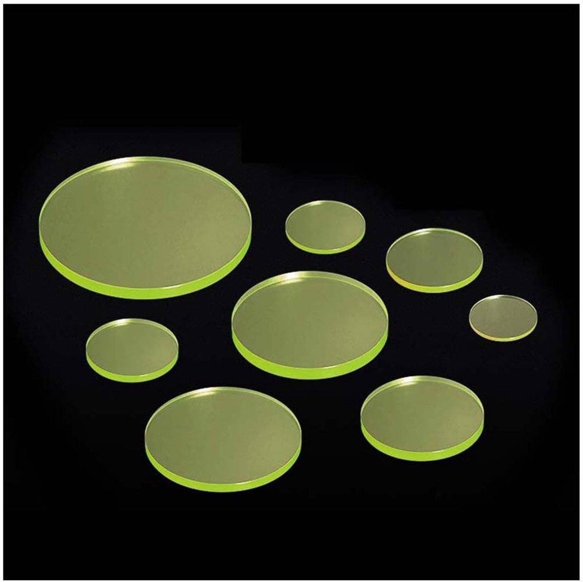 PU Plaat Rond - Polyurethaan Schijf - Industriële Toepassingen - Hoge Slijtvastheid - 35-60x8mm 10 Stuks - Groen