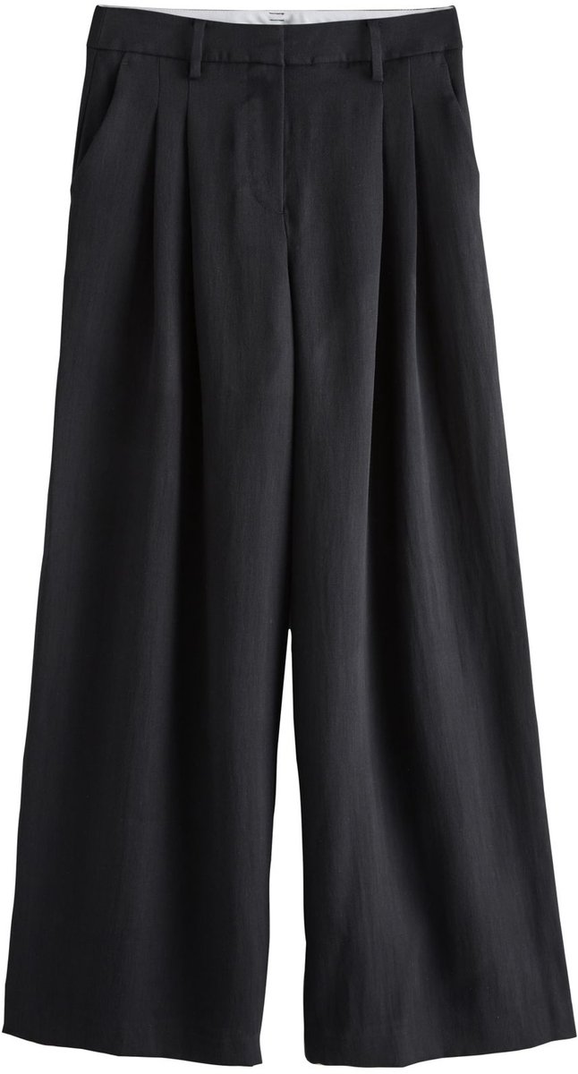 Next - Dames - Gerimpelde Palazzo-broek - Zwart