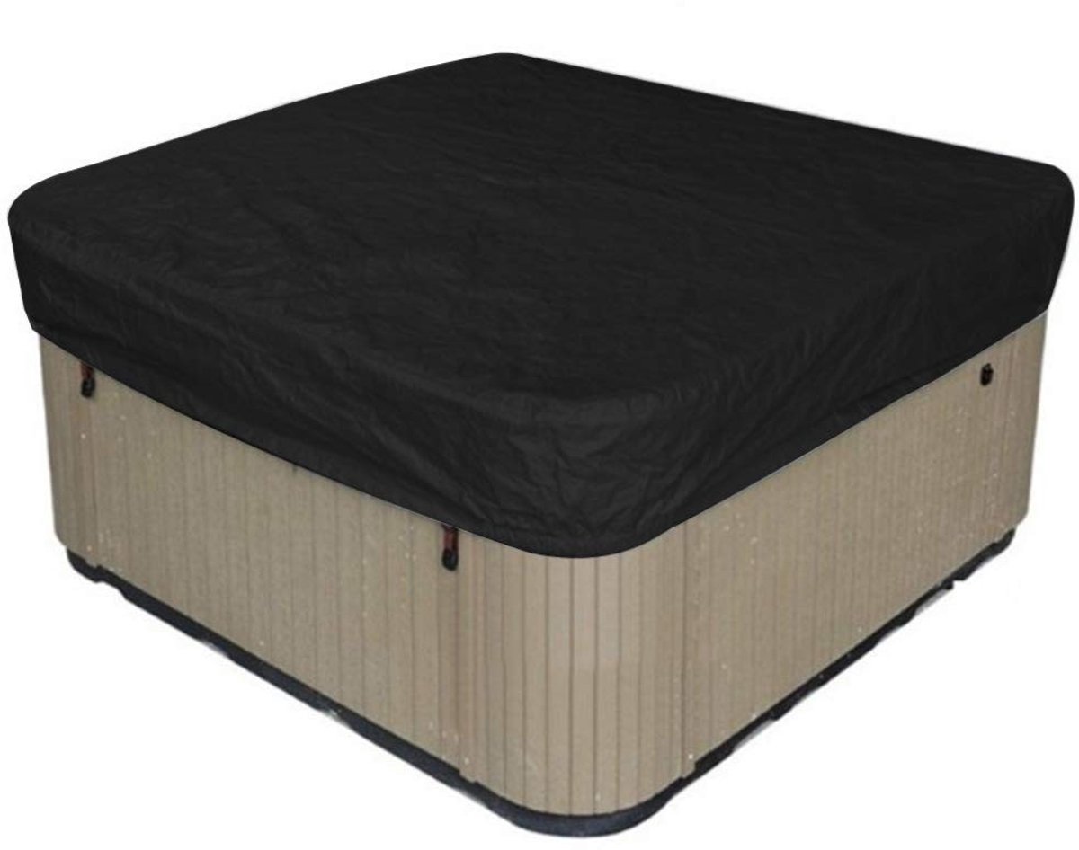 Dailygoods- Hot Tub Cover Thermische Bescherming - Opvouwbare Vervangende Cover - Regenbestendig - Sneeuwbescherming - Stofdicht - 190T Polyester - Spa Cover