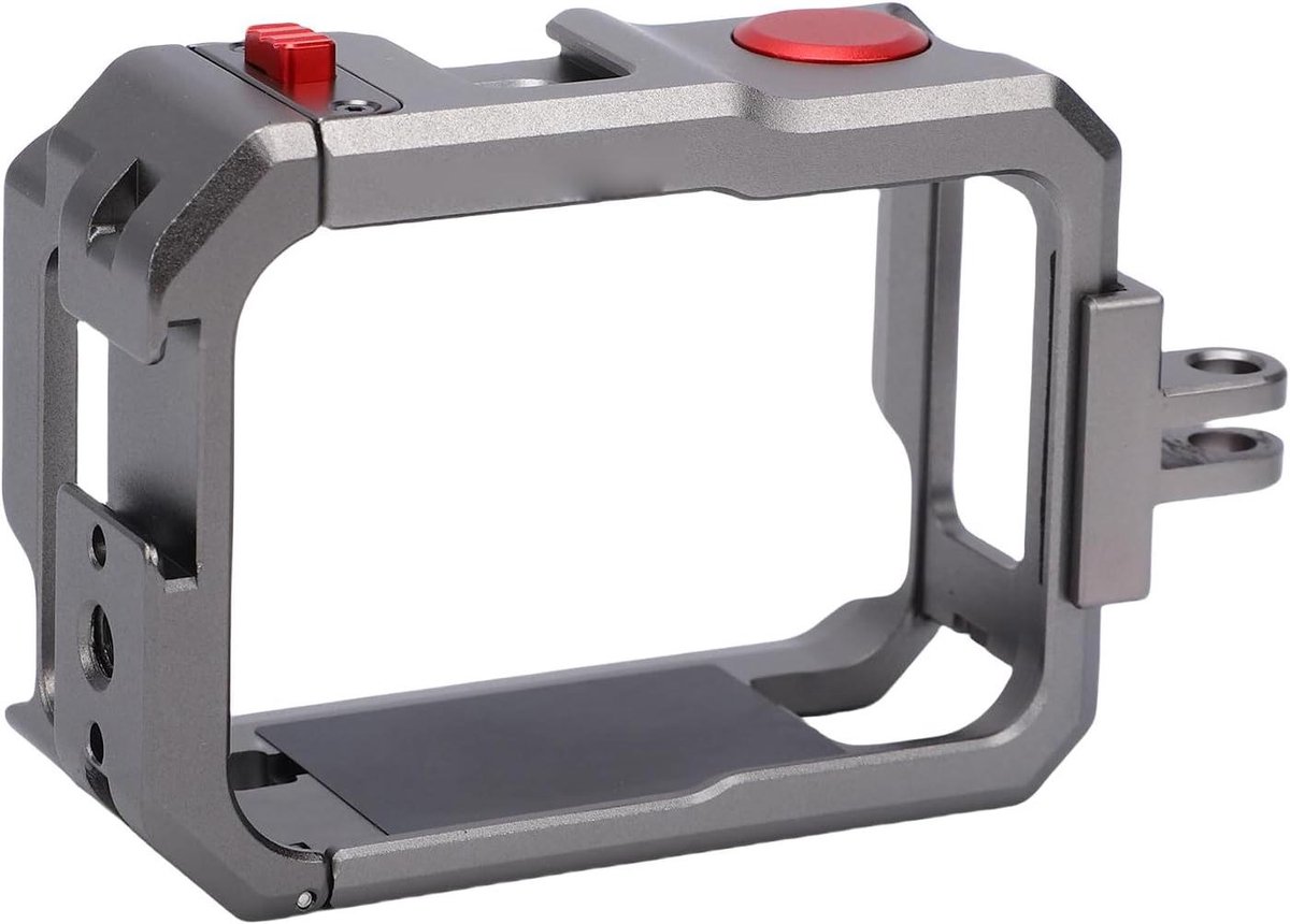 Actiecamera Kooi - Beschermframe - Reizen en Sport - Versterkte Aluminium - 9x6x5 cm - Zwart