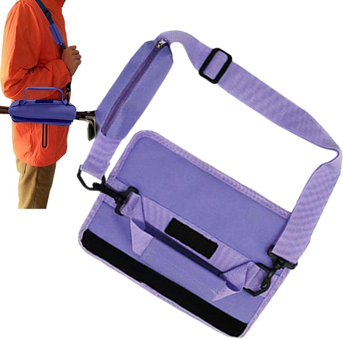 Golfclubtas - Golftas - Sporten - Versterkte handgrepen - 35x25x3.7 cm - Paars