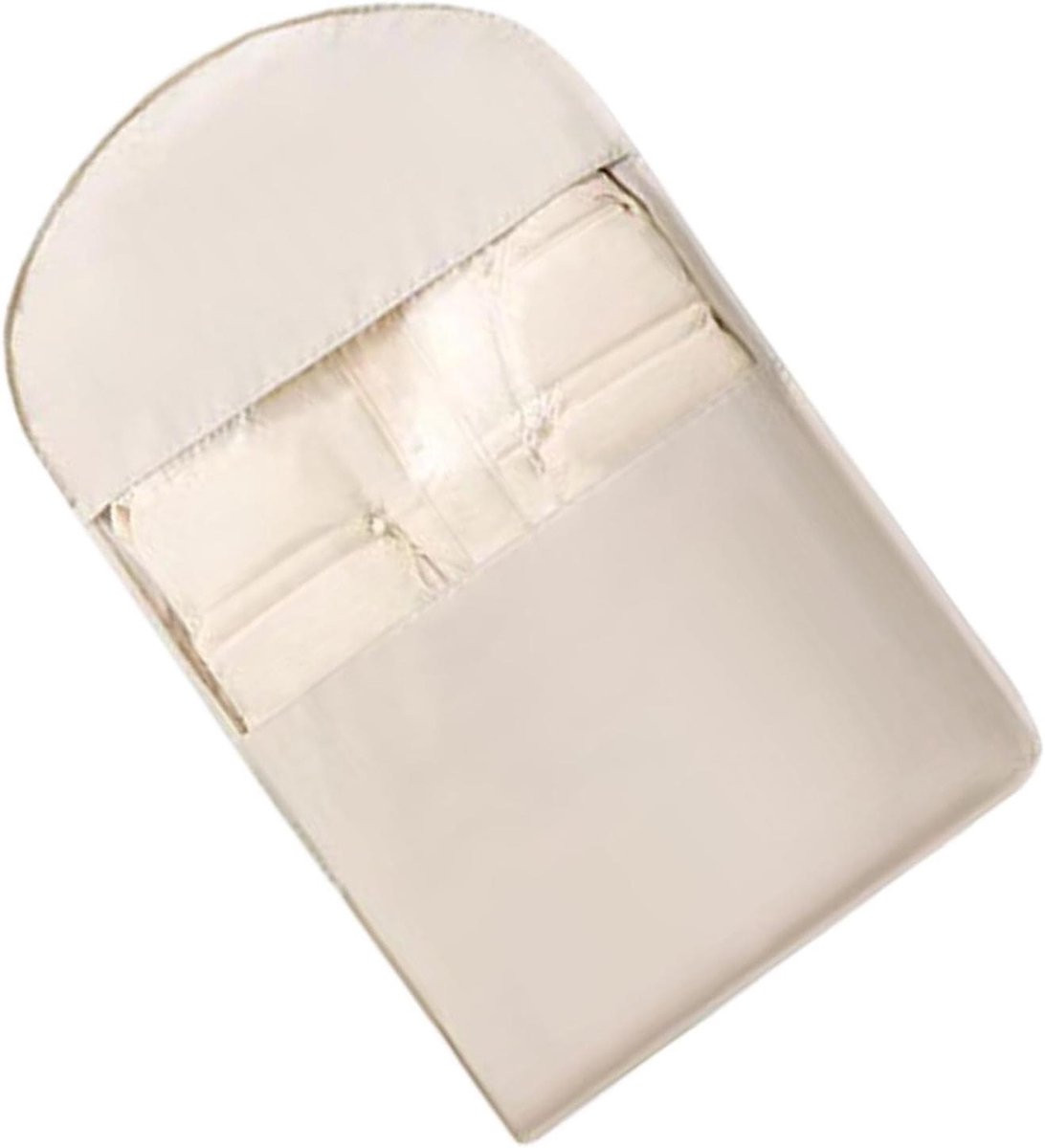Compressie Kledinghoes - Opbergtas Kleding - Ruimte Besparen - Zijopening Met Rits - 318 x 16 x 53 cm - Khaki