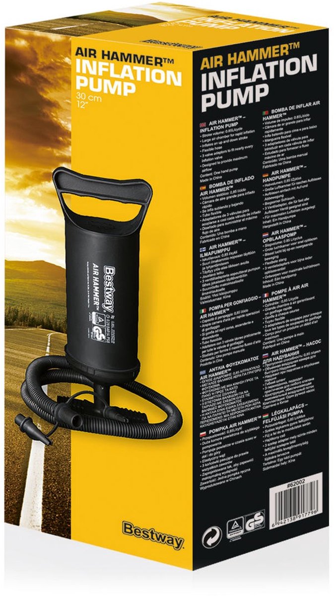 Bestway - Pomp - 30 cm - 0,85 liter/cyclus - 3 mondstukken — afbeelding 4