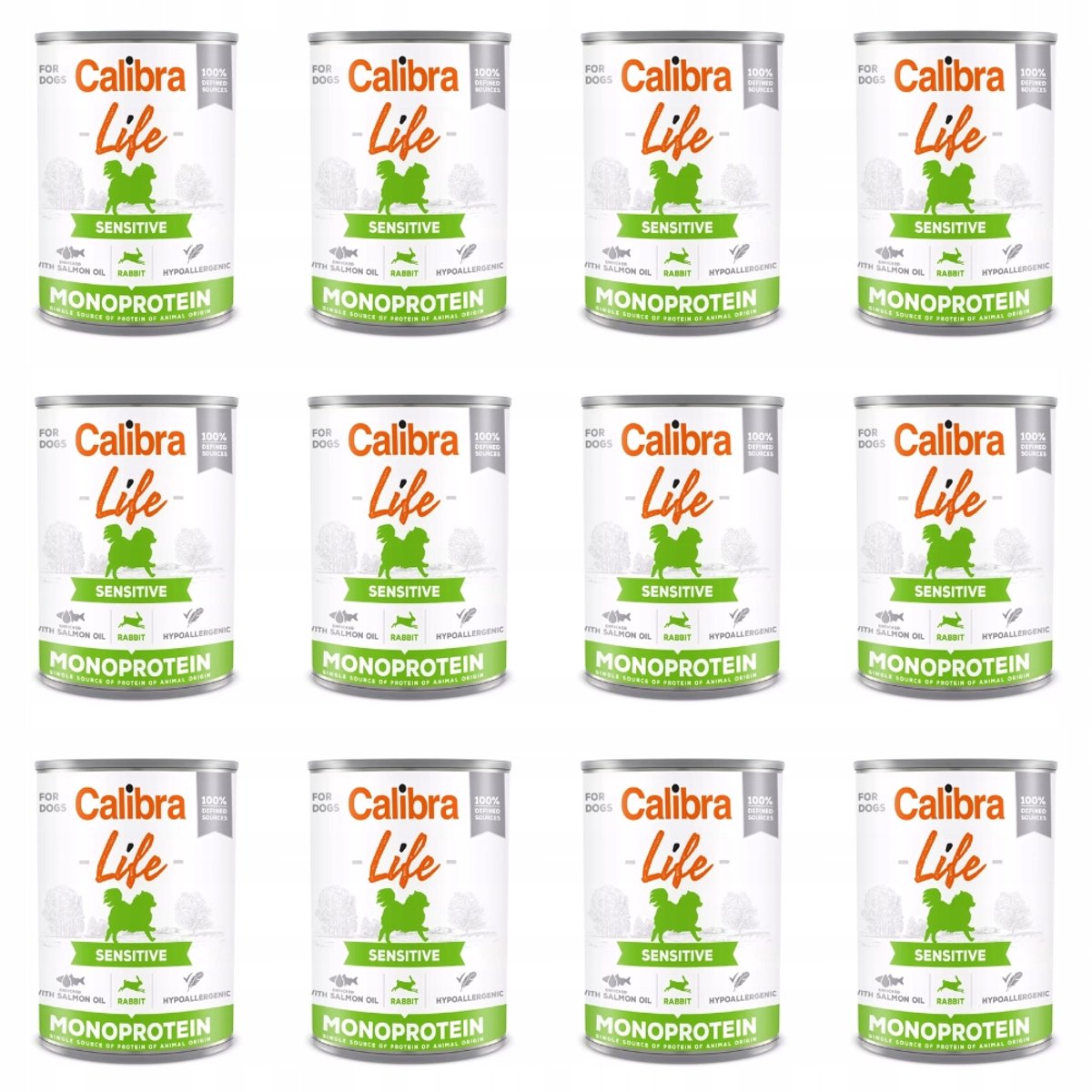 Calibra Calibra Life - Hondenvoer Nat - Sensitief - Konijn - 12x400g