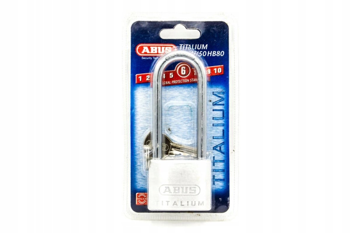 ABUS TITALIUM™ Hangslot 50mm met lange beugel (80mm)