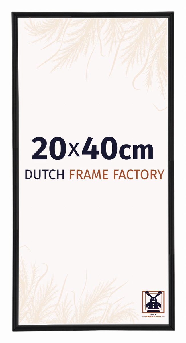 Dutch Frame Factory Fotolijst 20x40 cm - Kunststof - Zwart Mat - Angers