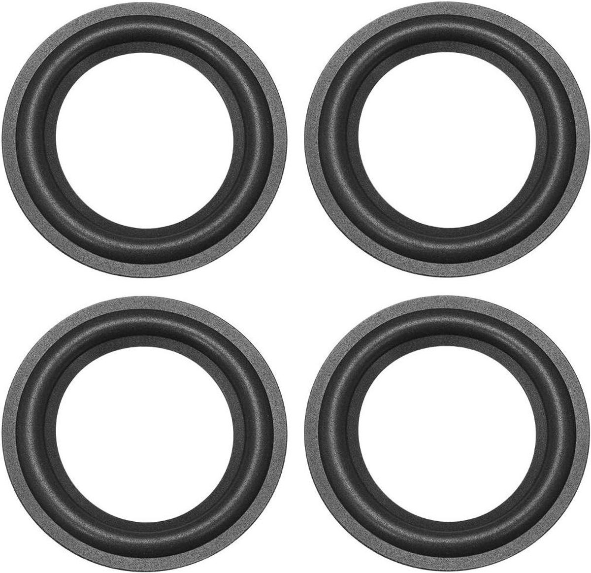 Luidspreker Reparatie Ringen - Schuimranden Omranding - Luidspreker Herstel - Duurzaam Schuimmateriaal - 4.5 Inch - Zwart