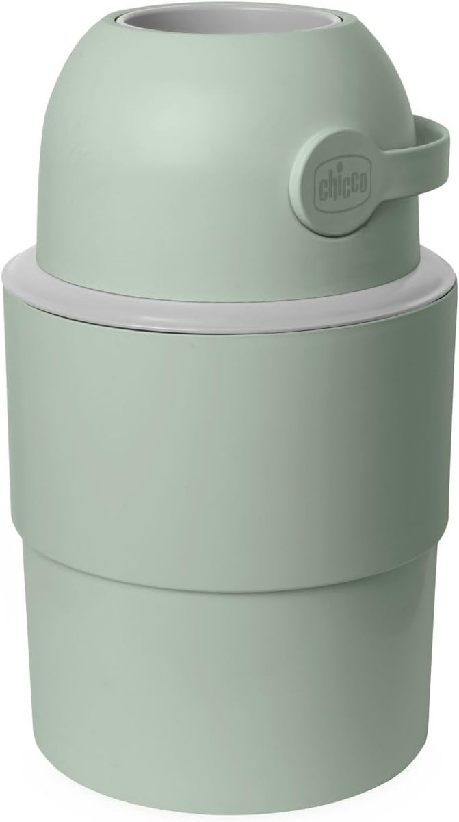 Luieremmer Compact - Luierafval Container - Geurloos Luiers Opslaan - Gebruik Standaard Zakjes - 29x29x47 cm - Groen