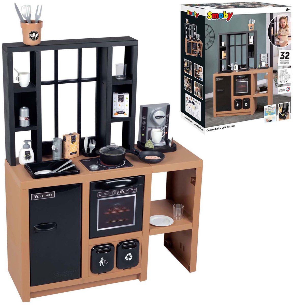 Smoby - Loft Keuken Bruin - Speelkeuken — afbeelding 20