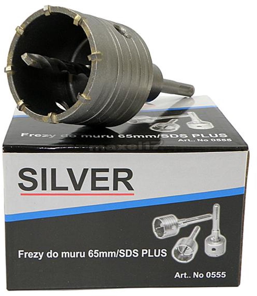 Silver - Beton Boorkroon - 65mm - SDS-PLUS - Voor Beton en Baksteen