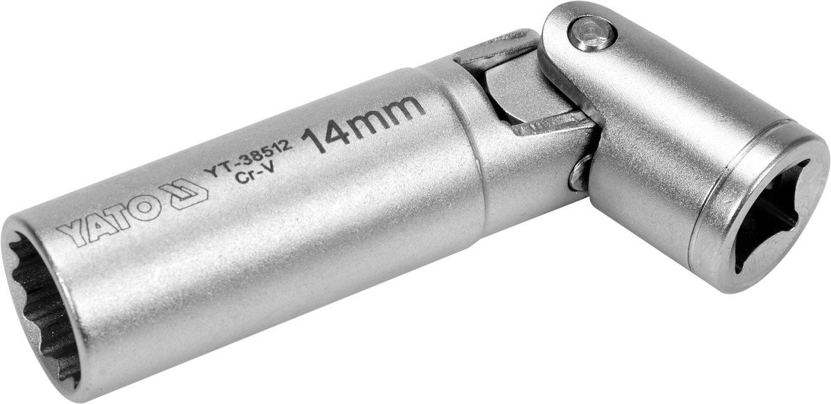 Yato - Bougiesleutel - 3/8" - 14 mm - Cienkościenna - Magneet