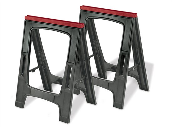 Keter Zaagbok, 2 stuks, maximaal draagvermogen 340 kg, zwart, 220253 van Merkloos	 — afbeelding 4