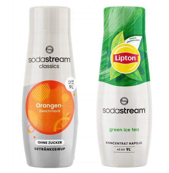 SodaStream - Frisdrank Set - Oranje Zonder Suiker - Groene Ice Tea