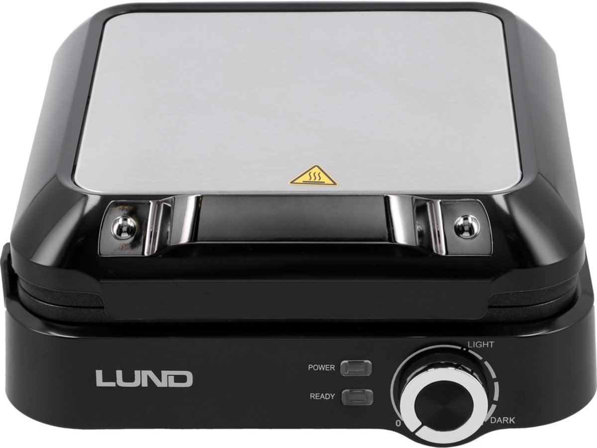 Lund 68015 Serie - Wafelijzer - 1500W - 4 Wafels - Temperatuurregeling