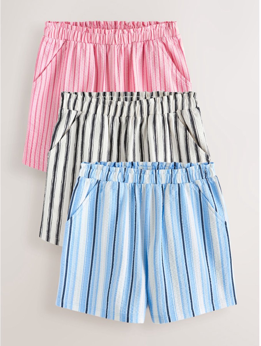 Next - Meisjes - Short met textuur - Blauw