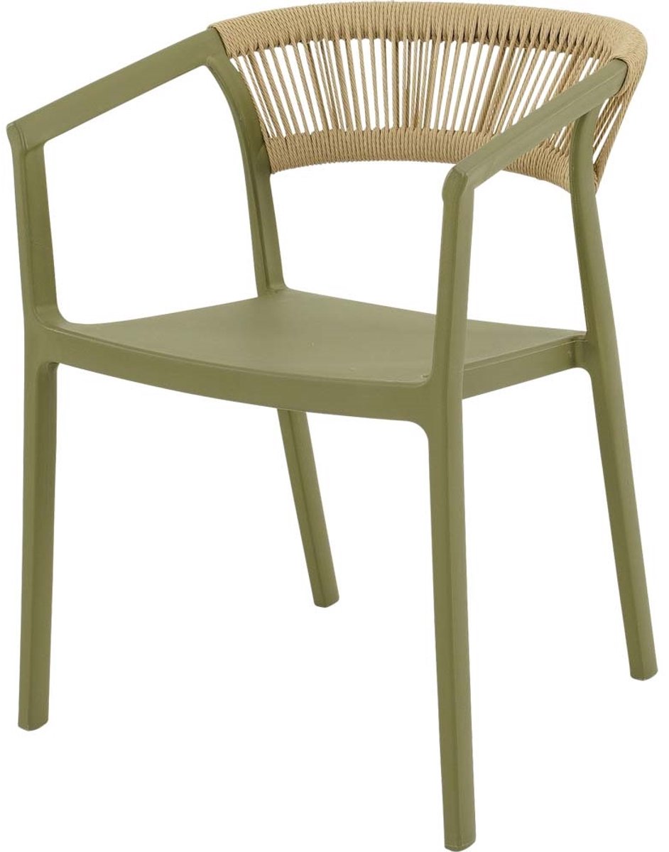 Lesli Living - Bistrostoel Terrasa - Groen - 56x55x74,5cm