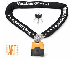 VINZ Makalu ART 4 Kettingslot 150cm - Motorslot / Scooterslot - ART 4 Slot Gekeurd Motor, Scooter, Brommer