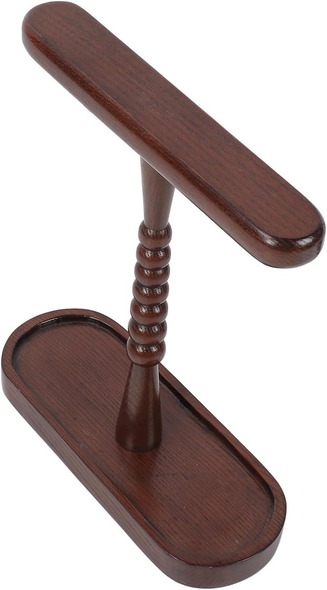 Hoofdtelefoon Houder - Universele Standaard - Bureau Organisatie - Met Opbergvak - 28x25x9.5cm - Notenbruin