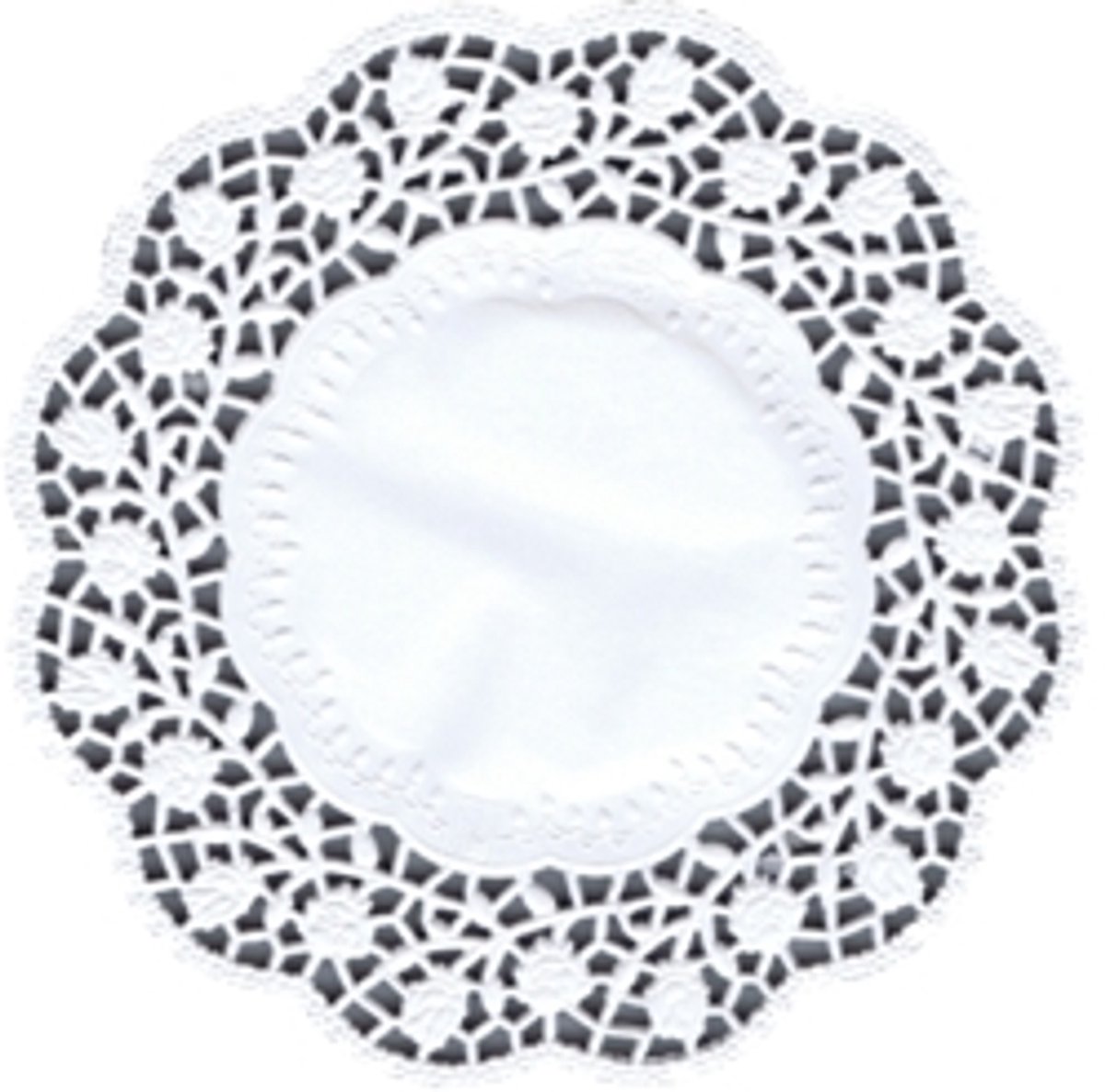 20x 100 Druppelvangers rond Ø 15 cm wit
