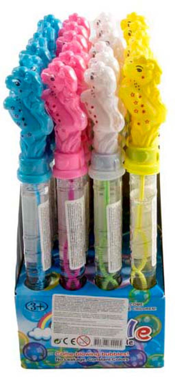 Jonotoys bellenblaas paardjes 50ml set - uitdeel speelgoed 24 stuks.