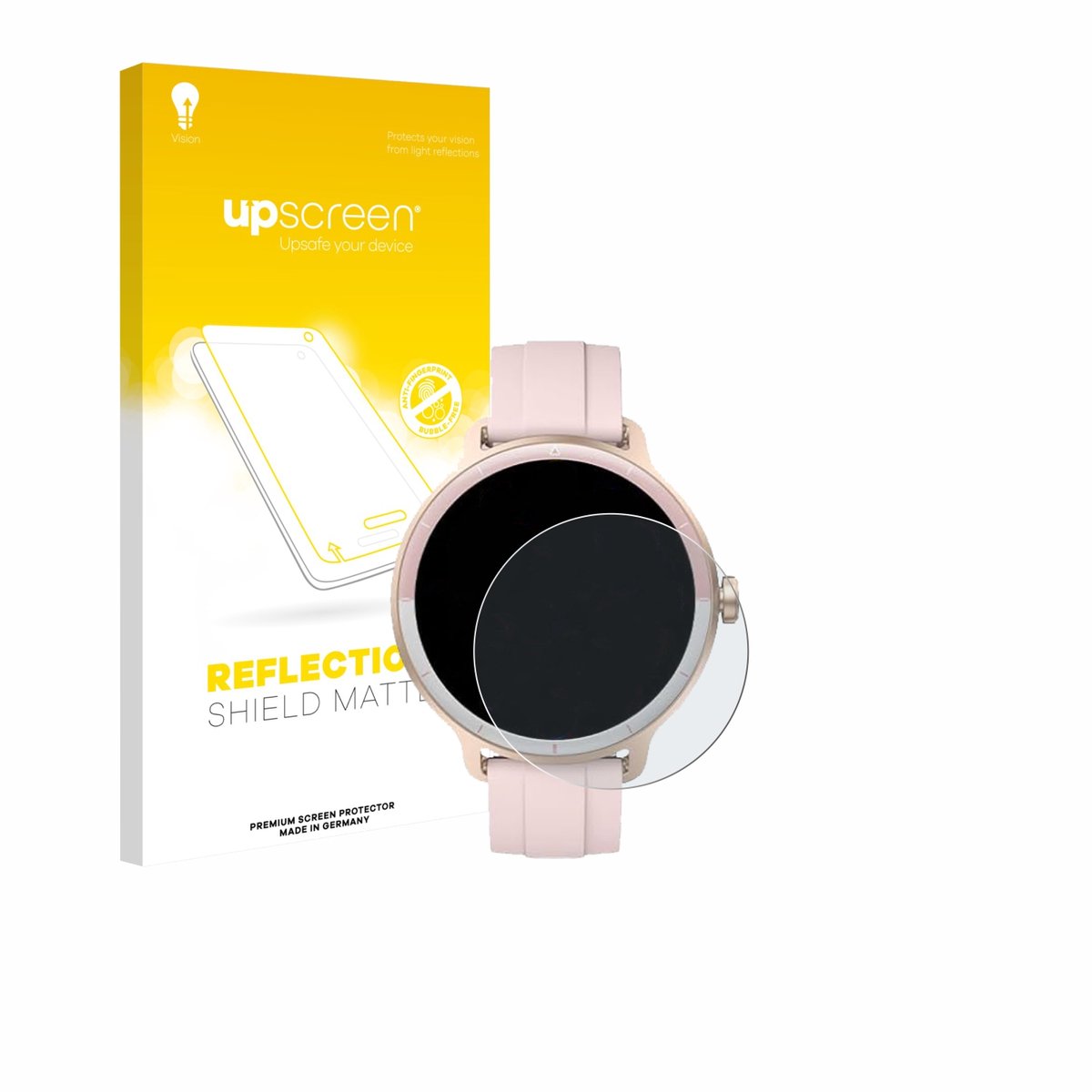 upscreen - Screenprotector voor KIBFLE DR03 1.27" - Folie Beschermfolie anti glare matte