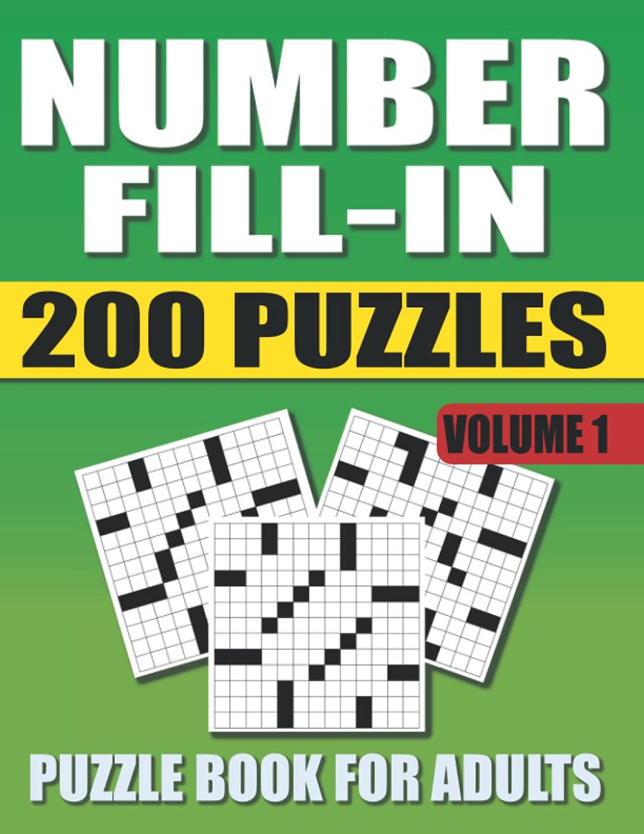 Puzzelboek Cijfers - Invulpuzzels Volwassenen - Hersengymnastiek - 200 Puzzels 12000 Cijfers - 8.5x11 Inch
