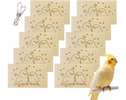 Parkiet Speelgoed Set - Vogel Verrijking Speeltjes - Stimuleren van Gedrag - Natuurlijke Houten Materialen - 10 stuks - Niet gespecificeerd
