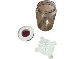 Fermentatie set met speciale deksel met pot Rood