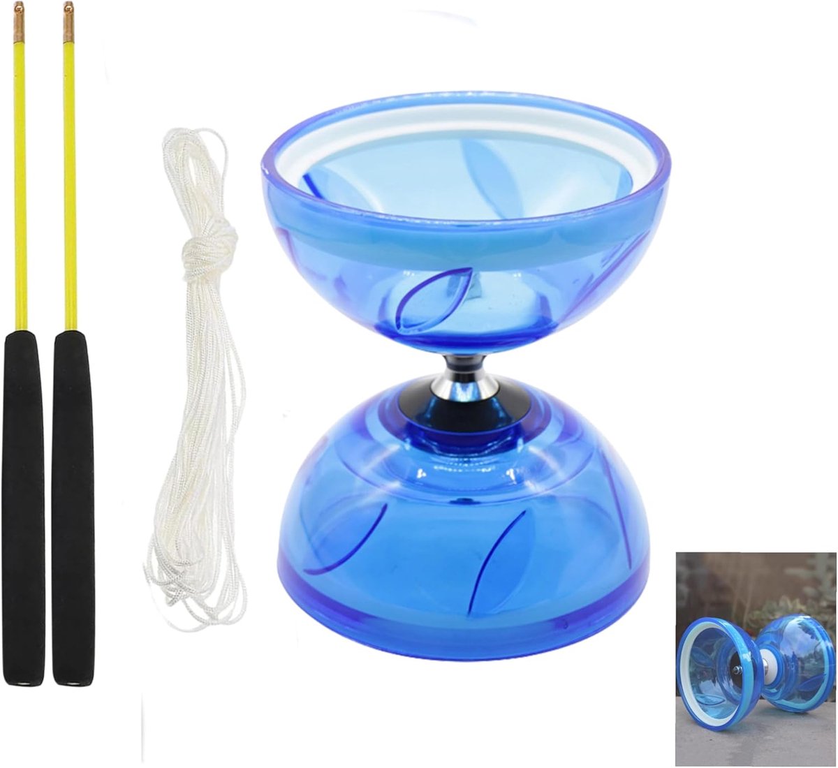 Jongleerspel Diabolo - Balanceren Spel - Outdoor Spel - Met Kogellagers - 12 cm Diameter