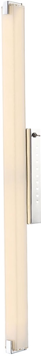 LED wandlamp bar spiegelverlichting chroom wandlamp gesatineerd glas, met tuimelschakelaar, 1x 22,5W 1760Lm warm wit, L 79 cm