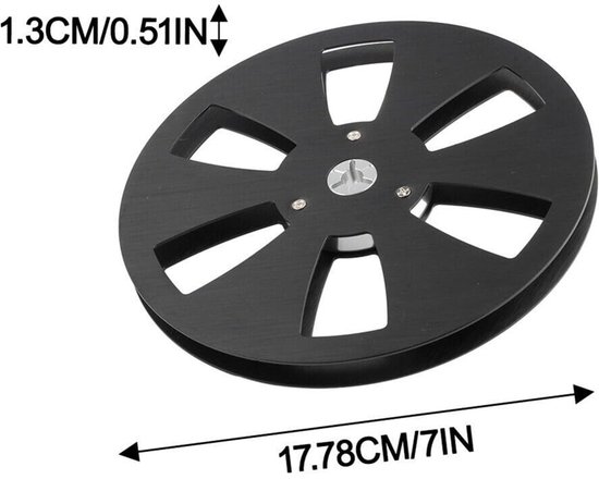 Lege Reel Spoel - Tape Spoel - Audio Opnemen - 6 Gat Ontwerp - 7 Inch - Zilver — afbeelding 4