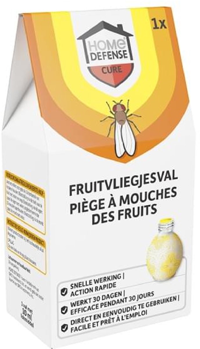 KB Home Defense fruitvliegjesval - Effectieve Insectenval - Met gratis cheatsheet