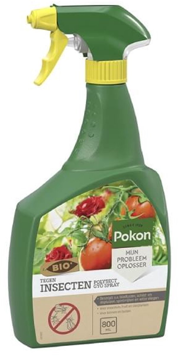 Pokon Bio Tegen Insecten Polysect GYO Spray (800 ml) - Krachtige Insectenspray - Met gratis cheatsheet